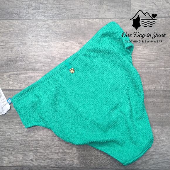 Bleu Rod Beattie Textured High Waist Bikini Bottom Size 10 - Picture 7 of 7